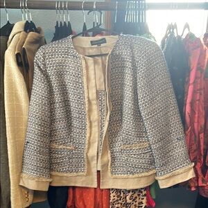 Tweed woven blazer